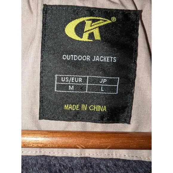 CK Jacket Womens Size Medium Black Hooded Fleece Lined Outdoor Chic - Picture 2 of 6